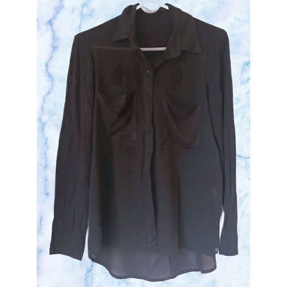 Stretchy & Sheer Long Sleeve Top - Picture 1 of 7